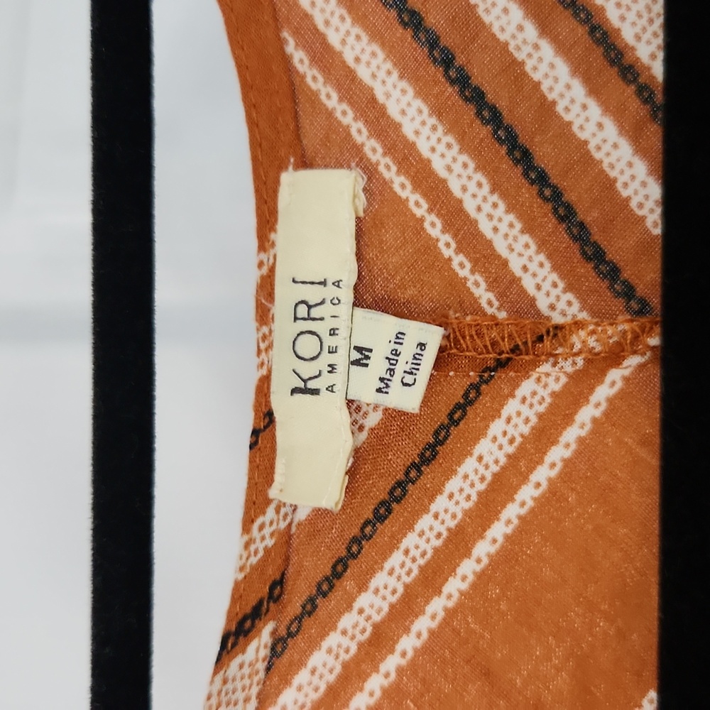 Beautiful Rust Colored Blouse Style Top With Long… - image 2